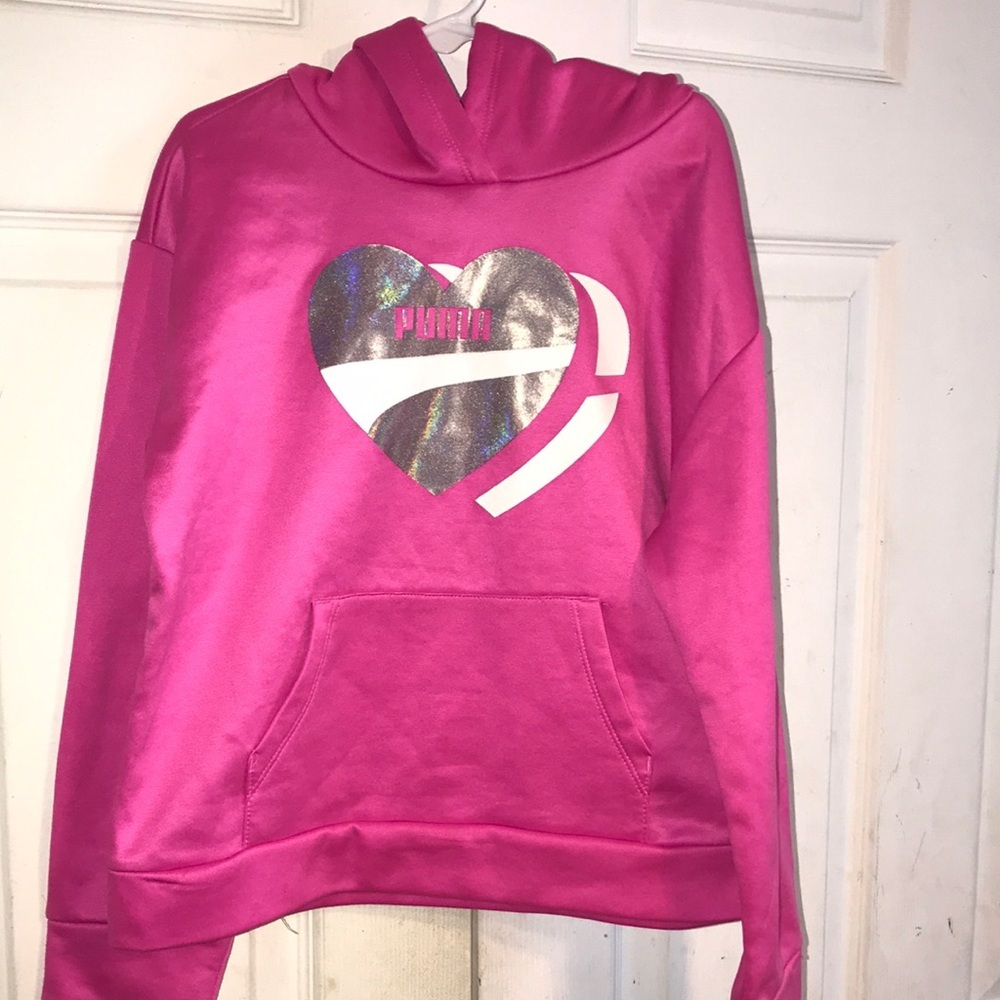 Girl’s Puma Heart Logo Hoodie